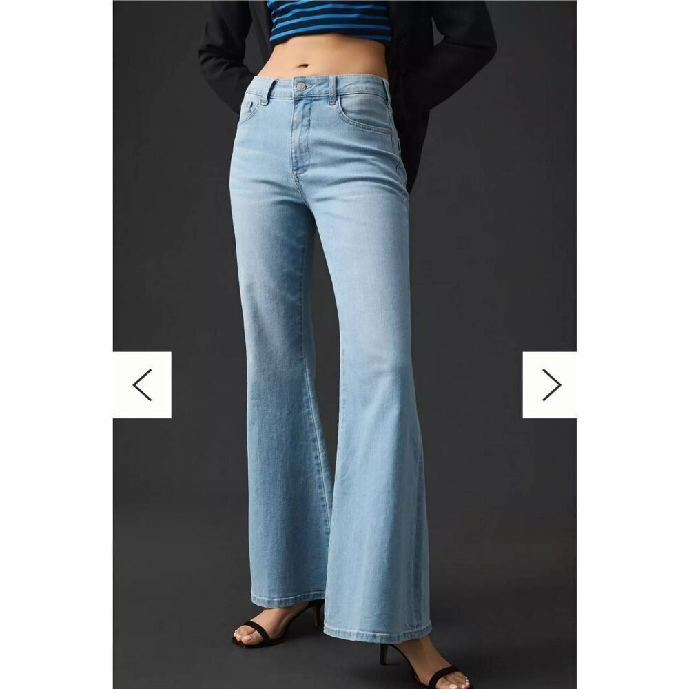 Pilcro AnthropologieβTulip Mid Riseβ Flare Jeans Size 32